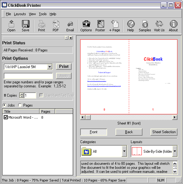 ClickBook Screenshot